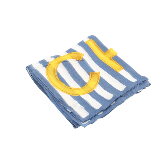 5932 - Chanel Scarf Nutical Blue Yellow 80x80