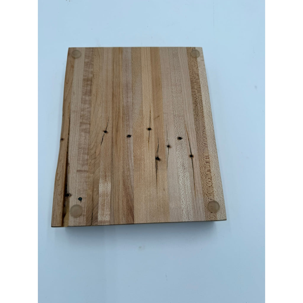 Historic Iowa Maple Serving and Prep Board, reclaimed hardwood, knife friendly surface, farmhouse modern, conversation piece