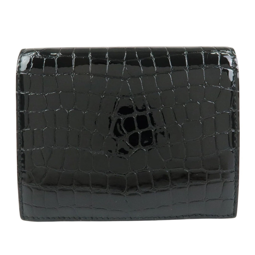 MIU MIU embossed patent leather bi-fold compact wallet