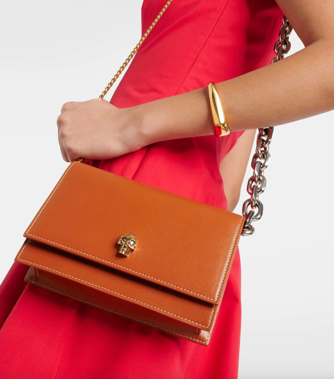 6992 - Alexander McQueen Skull Bag - Camel - NIB