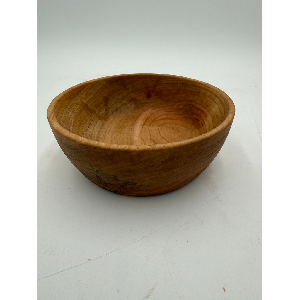 Hand Turned Hard Maple Bowl for Everyday Use, 5.25 x 2 in, durable, functional, hand crafted, food safe finish, small salad or snack