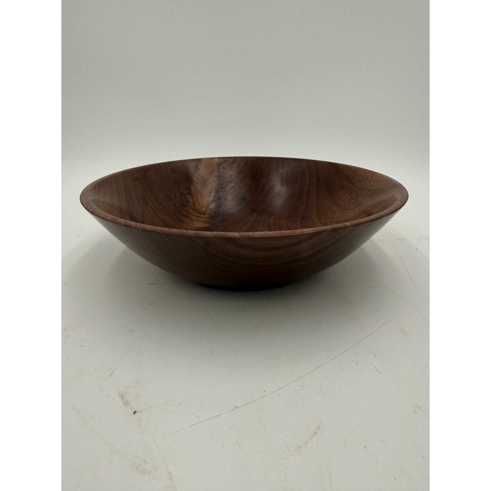 Hand Turned Walnut Bowl for the Home, 9.5x2.5 Inches, SKU 1411, One of a Kind