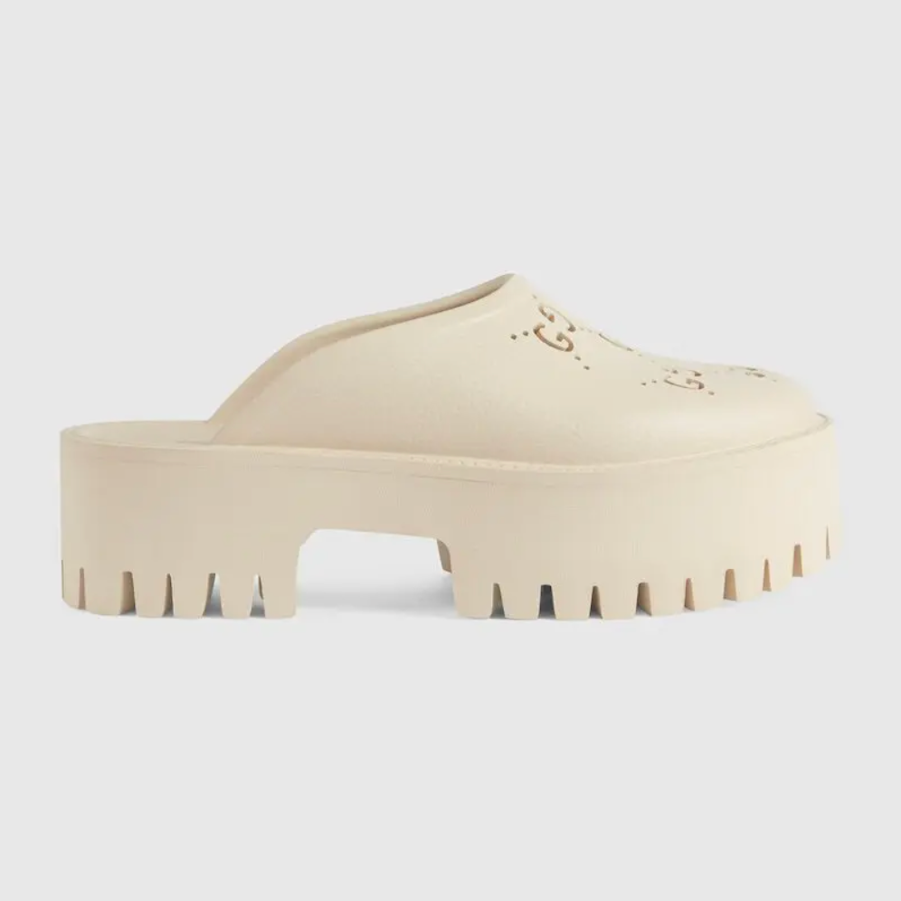 6931 - Gucci Rubber Platform Sandal - Size 41 - NIB