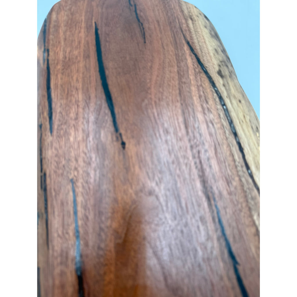 Live Edge Walnut Charcuterie Board with Handle, 21 x 9.5 x 1.25 in, serving tray, cheese board, kitchen gift