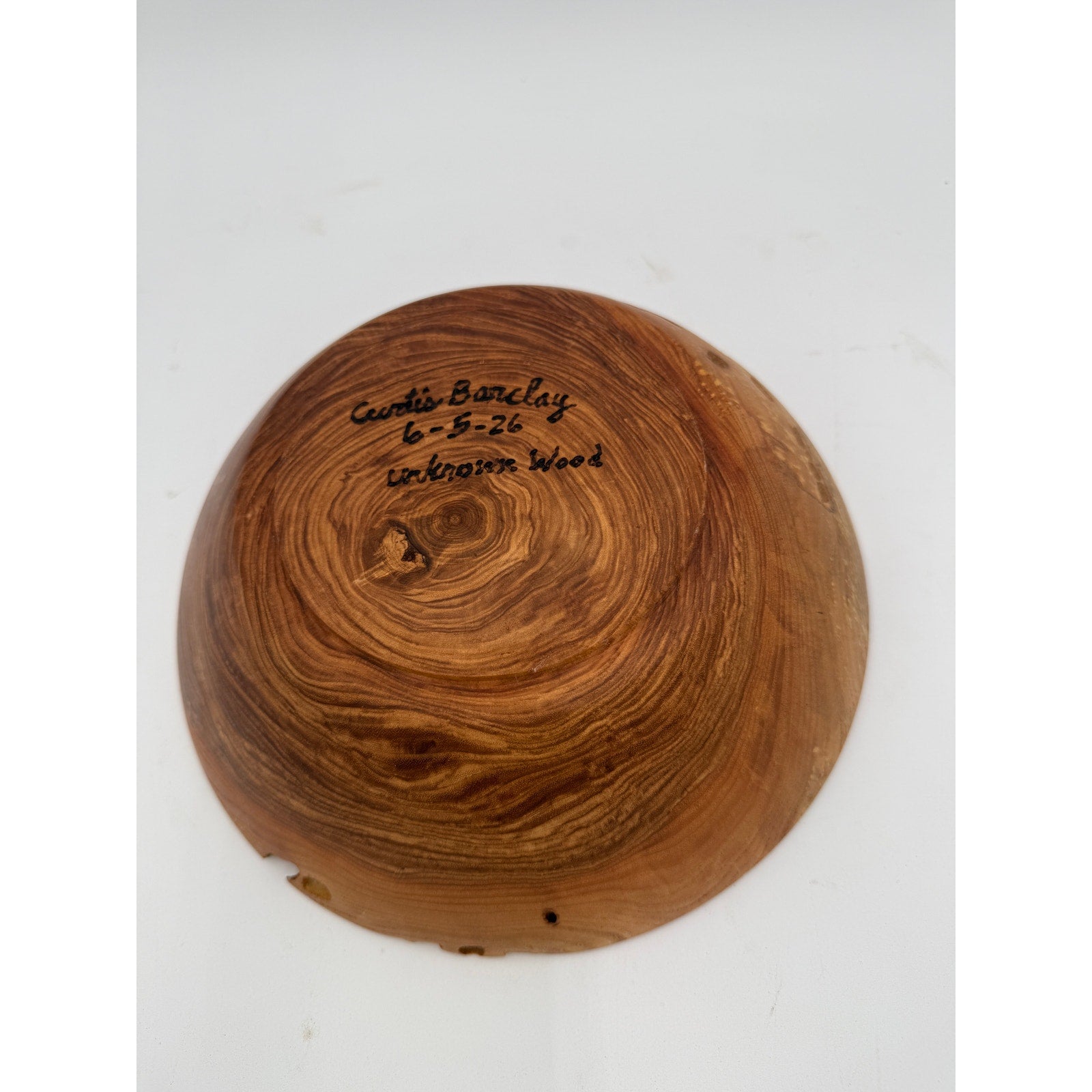 Hand Turned Hardwood Bowl for Rustic Decor, food safe finish, 10x3 inches, handmade wood art, salad or fruit serving