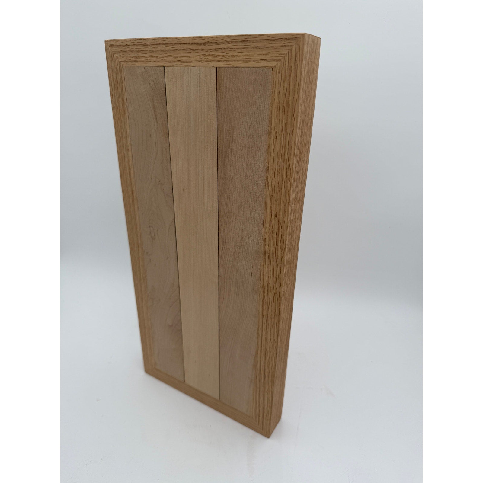 Reclaimed Maple Charcuterie and Cutting Board, Shenandoah Iowa rink wood, hand crafted, 17.5x8.25x1.5