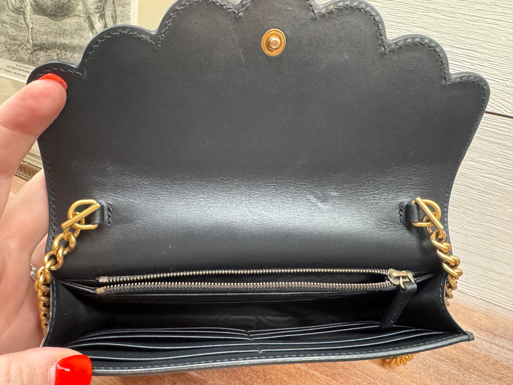Gucci GG Marmont Pearl Wallet on Chain