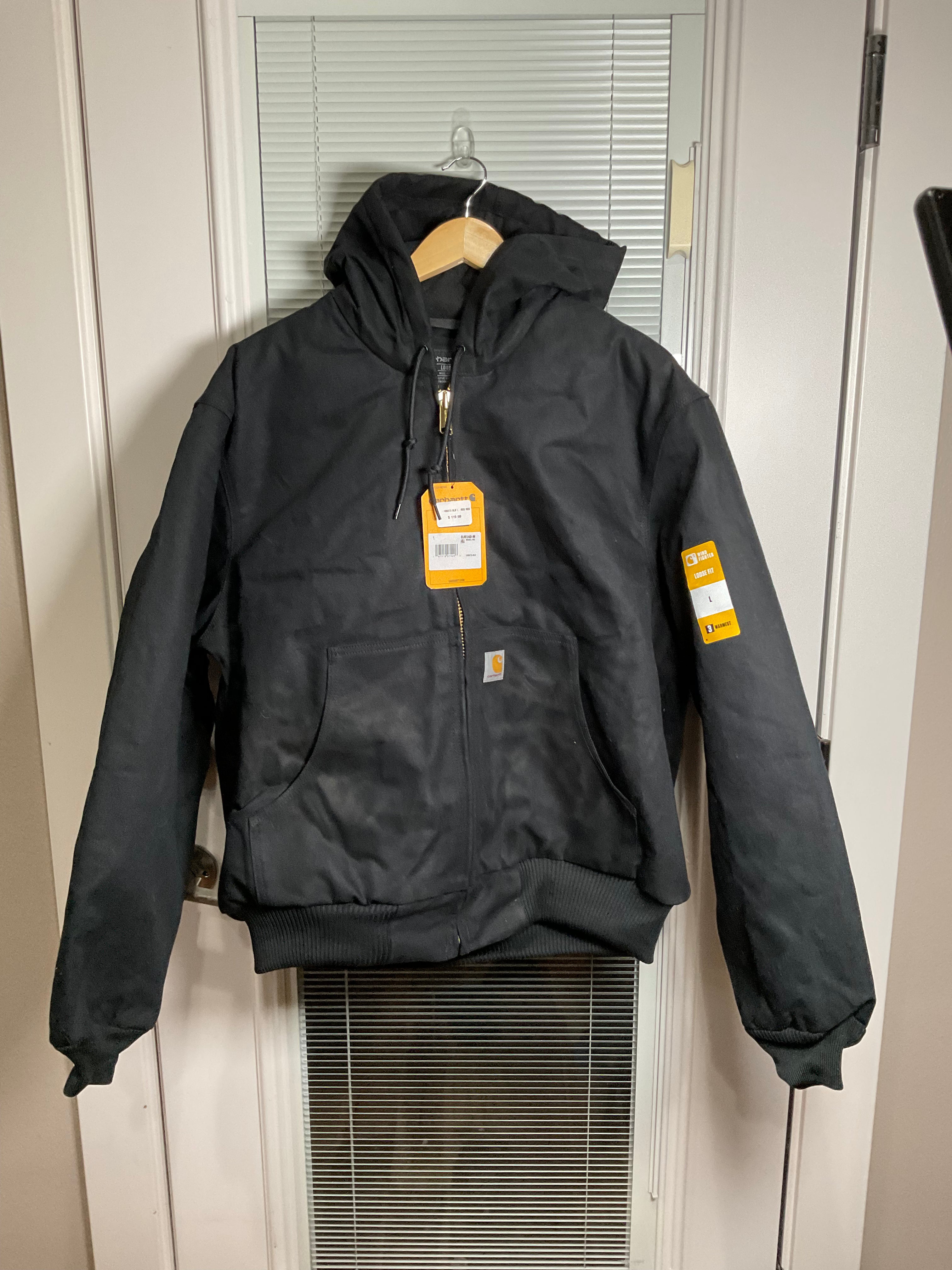 Carhartt Wind Fighter Jacket - Duck Insulated Flannel Lined (NWT with Fading)