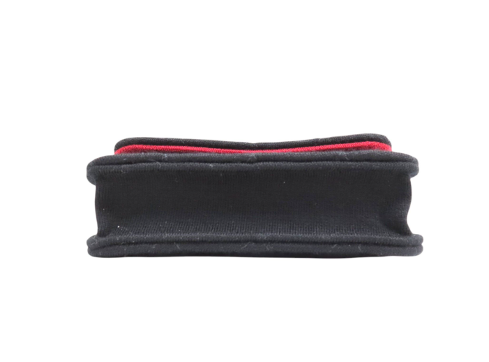 6642 - Chanel Matelasse Coco Mark Mini Bag Quilted Fabric Black