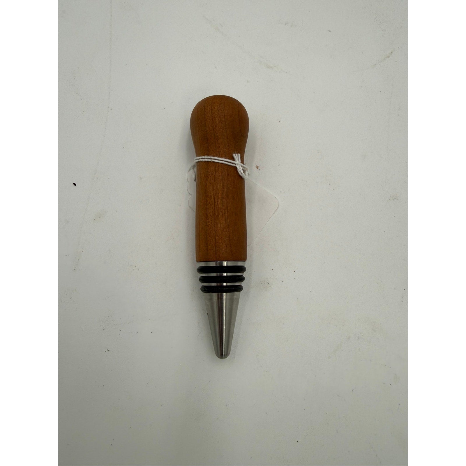 Hand Turned Hardwood Wine Bottle Stopper, stainless steel core, premium O-rings, choice of fine woods, gift ready