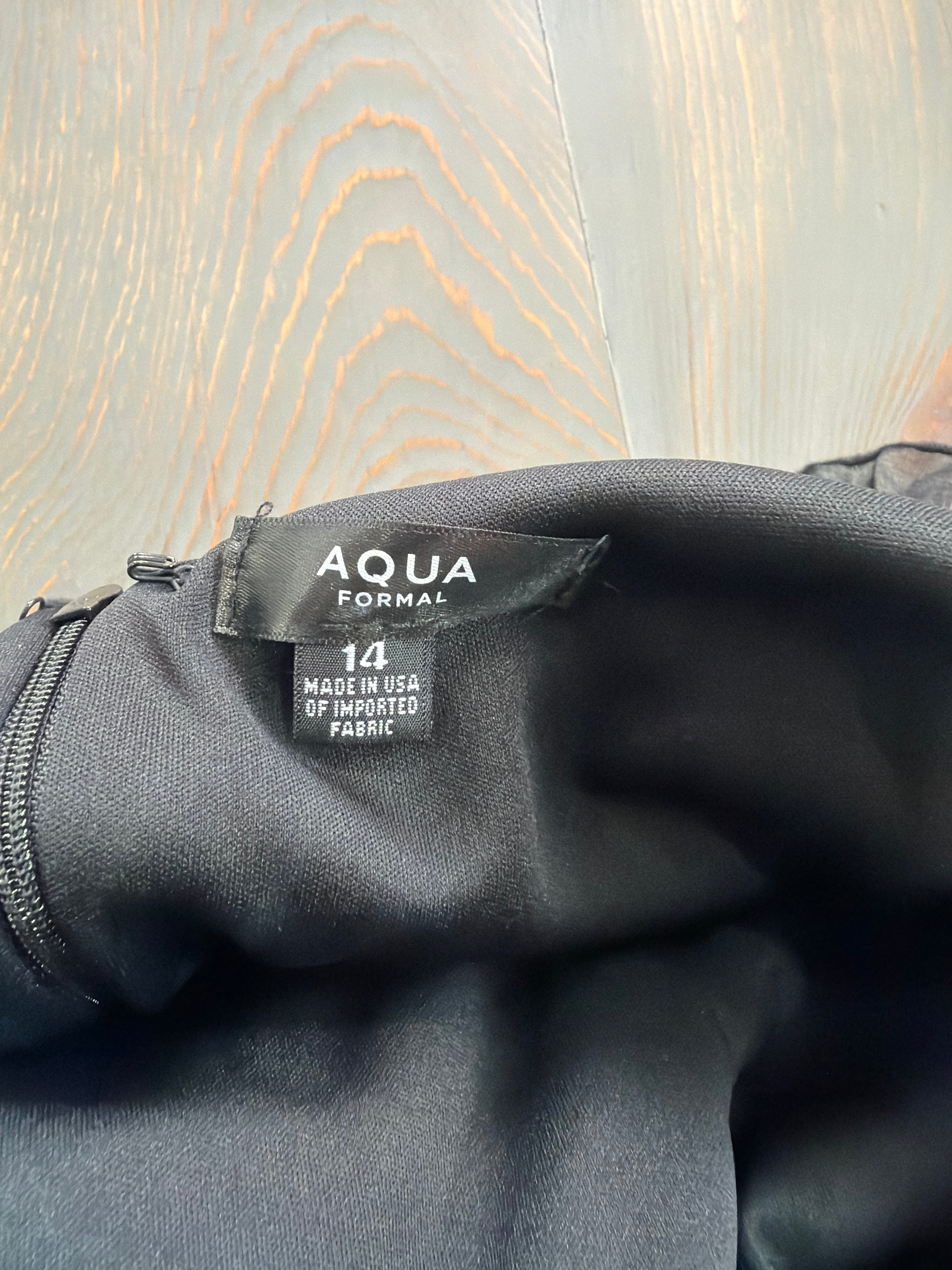 Aqua Scuba Crepe Dress - Size 14 - NWT