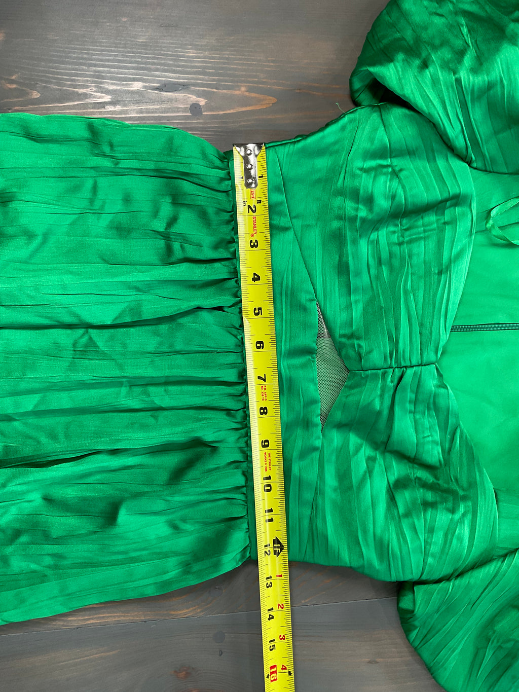 Aqua Long Pleated Bodice Ball Gown - Size 0 - NWT