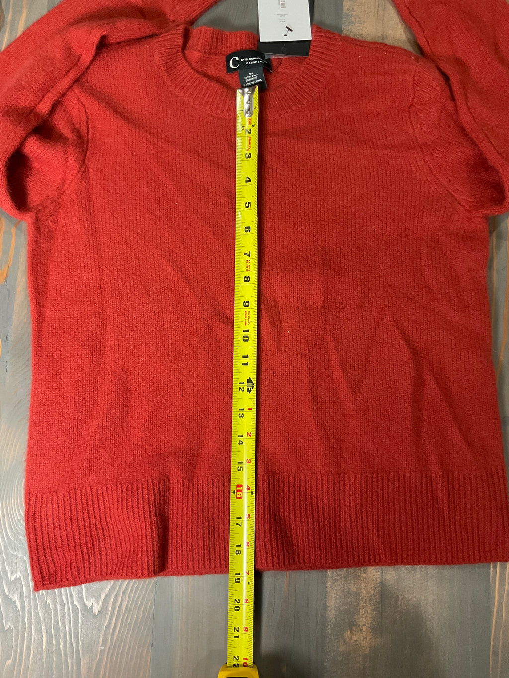 C By Bloomingdales Cashmere Boxy Crewneck - NWT (Retail $178) - Size XS