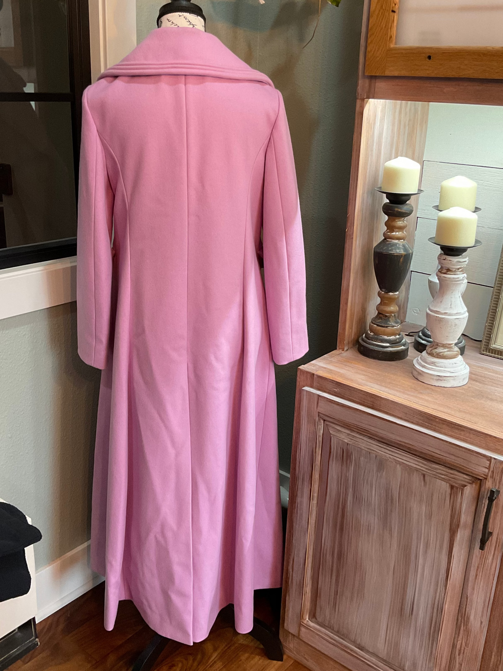 Valentino Wool Long Coat 2022-23 Collection - Pink - Size 10