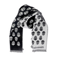 7420 - Skull Jacquard Wool Scarf - NWT