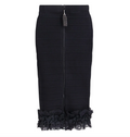 Self Portrait x Christopher Kane ruffle knit midi skirt - Size 8 - NWT