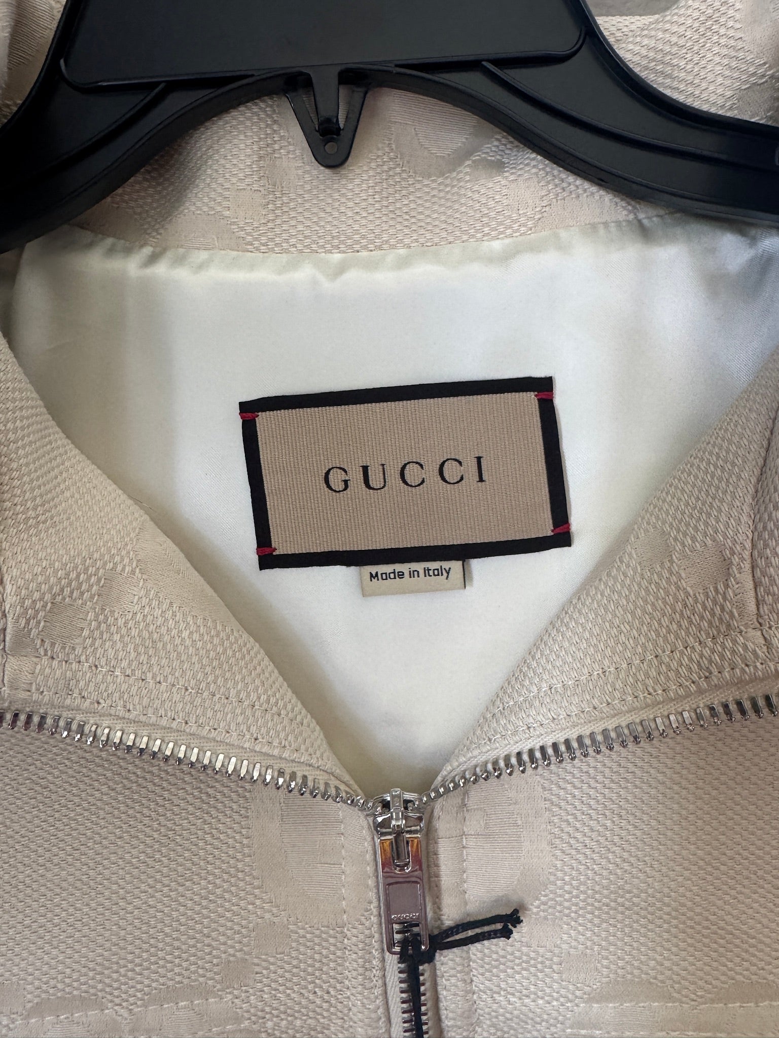 3333 - Gucci Jumbo GG Ivory Jacket - Size 42 - NWT