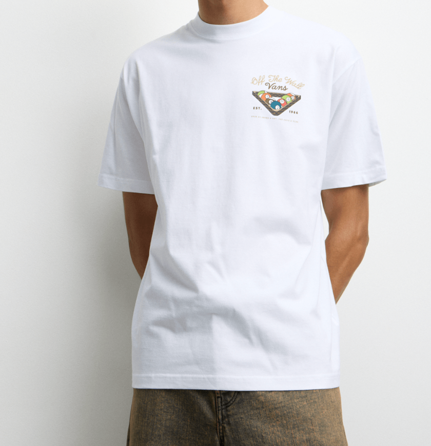 Vans Off The Wall Pool Table Graphic Tee - Size M