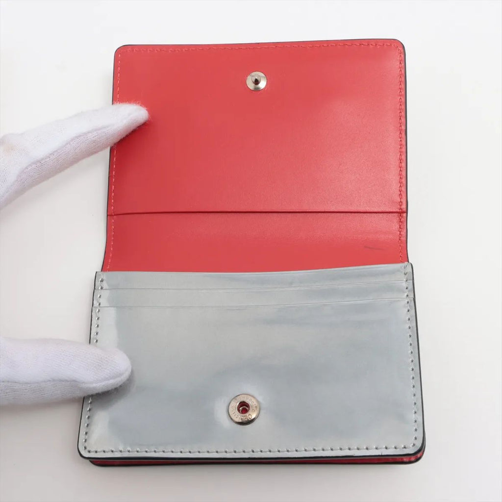 Christian Louboutin Loubiinthesky Card Case Silver