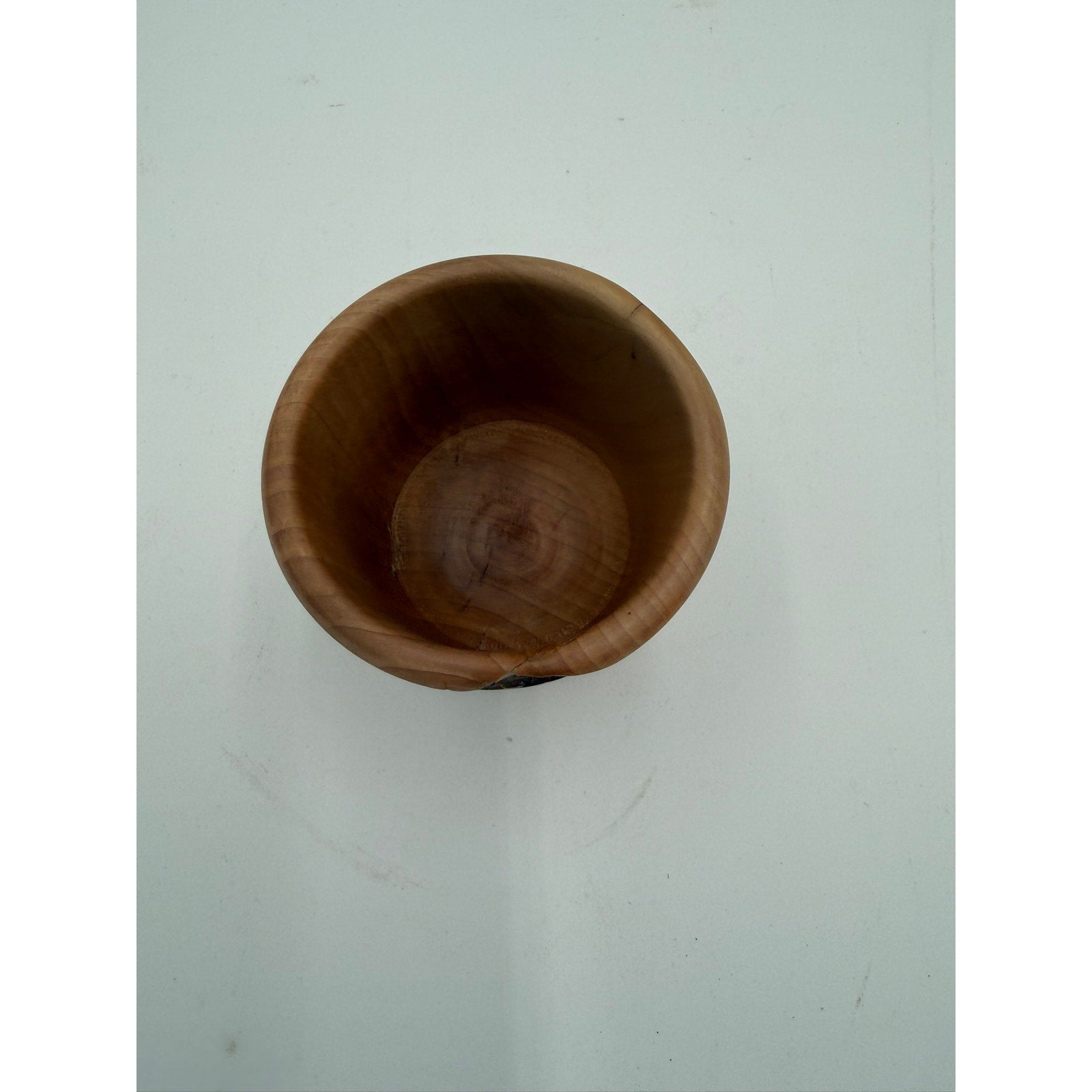 Rustic Modern Turned Wood Bowl, bradford pear hardwood, organic character, decorative display, kitchen safe