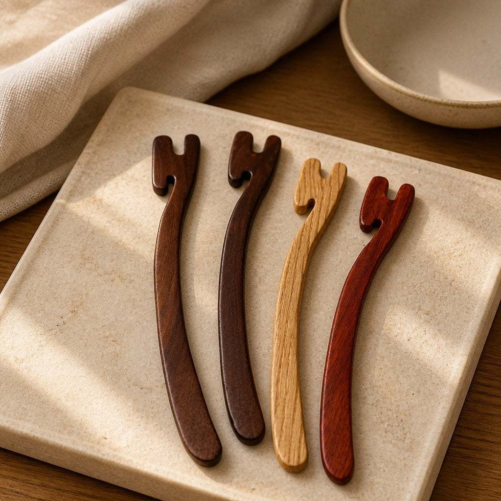 Handmade Wood Oven Push Pull Stick, heat-safe rack pusher, ergonomic handle, walnut ash or padauk, kitchen gift