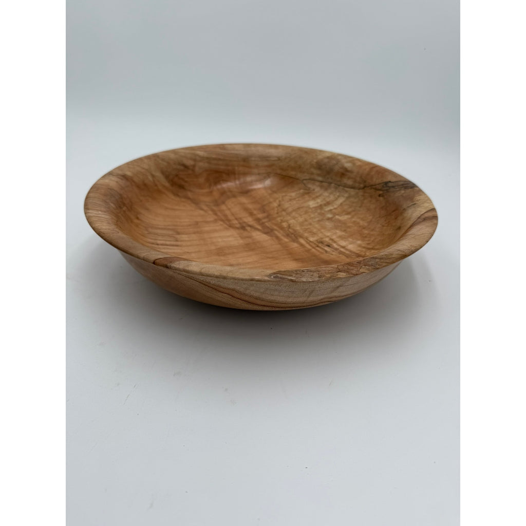 Hand Turned Spalted Maple Wood Bowl 11.5"