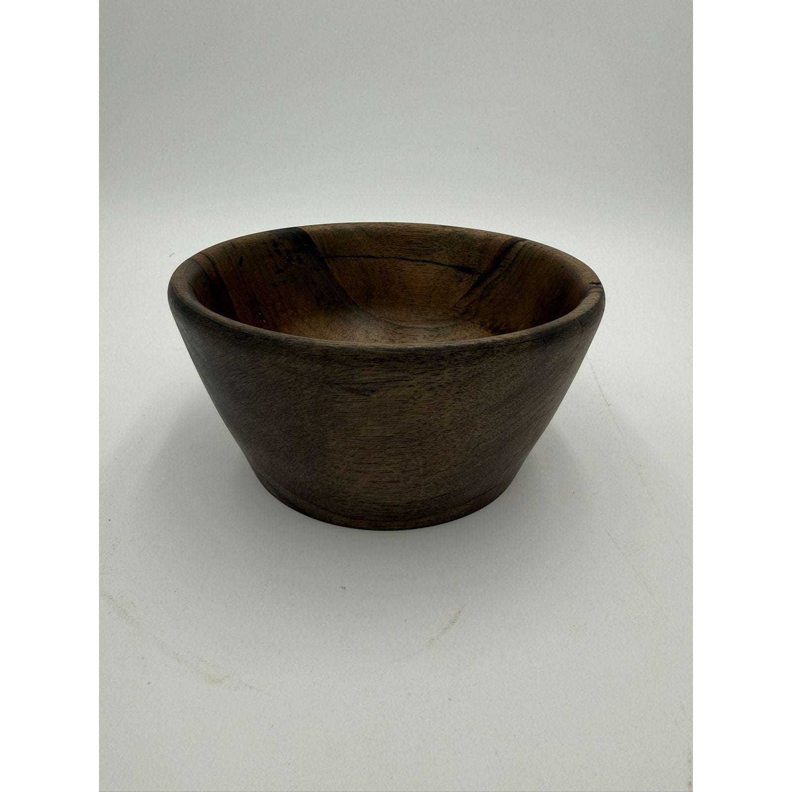 Hand Turned Wood Bowl, Persimmons Hardwood Bowl, Gilded Black Wax Finish, Handmade Quality Bowl, Unique Gift