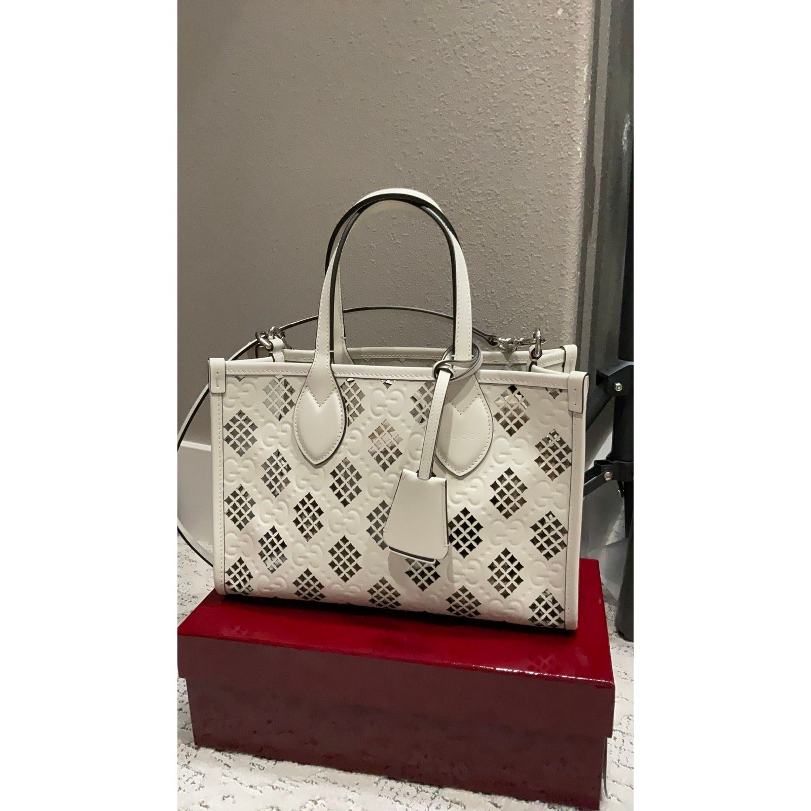 6082 - Gucci Ophidia Small Cutout Tote Bag - NWT