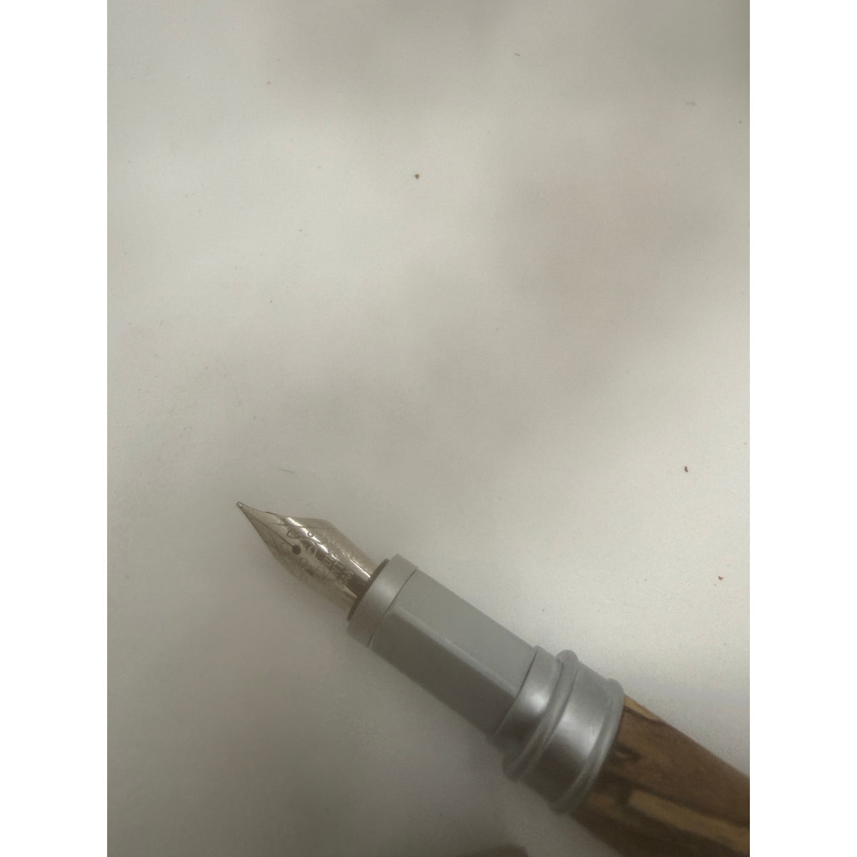 Vertex Fountain Pen in Spalted Tamarind, Hand Turned Barrel, Ink Pump, Cartridge, SKU 1469