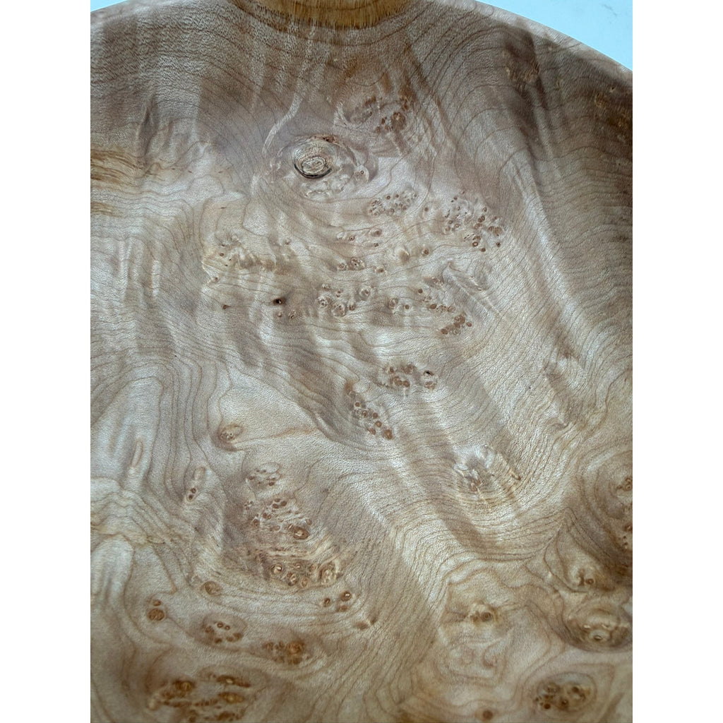Rare Figured Maple Burl Bowl
