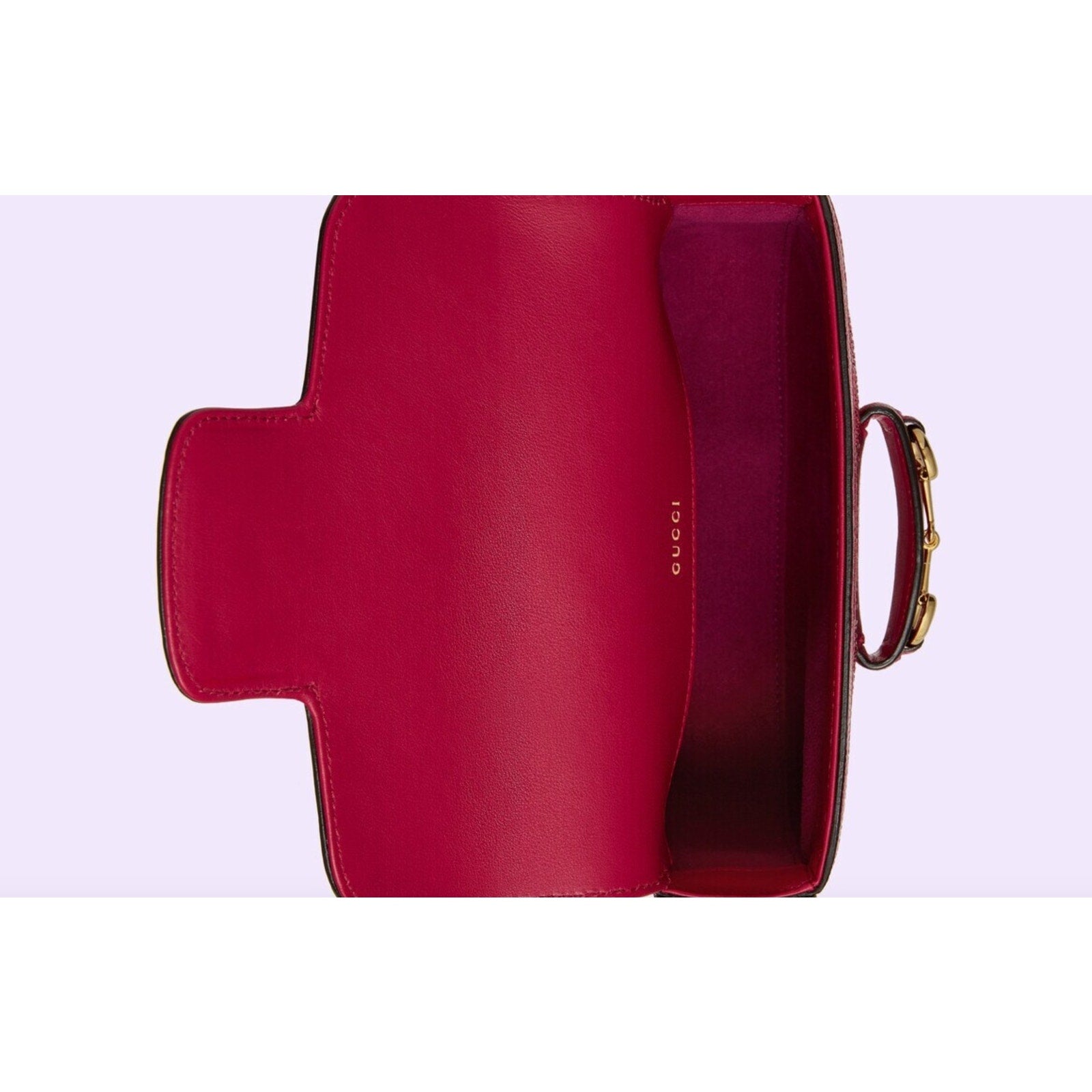 Gucci Mini 1955 Horsebit Pink Lizard Leather & Crystal Bag EXOTIC NIB
