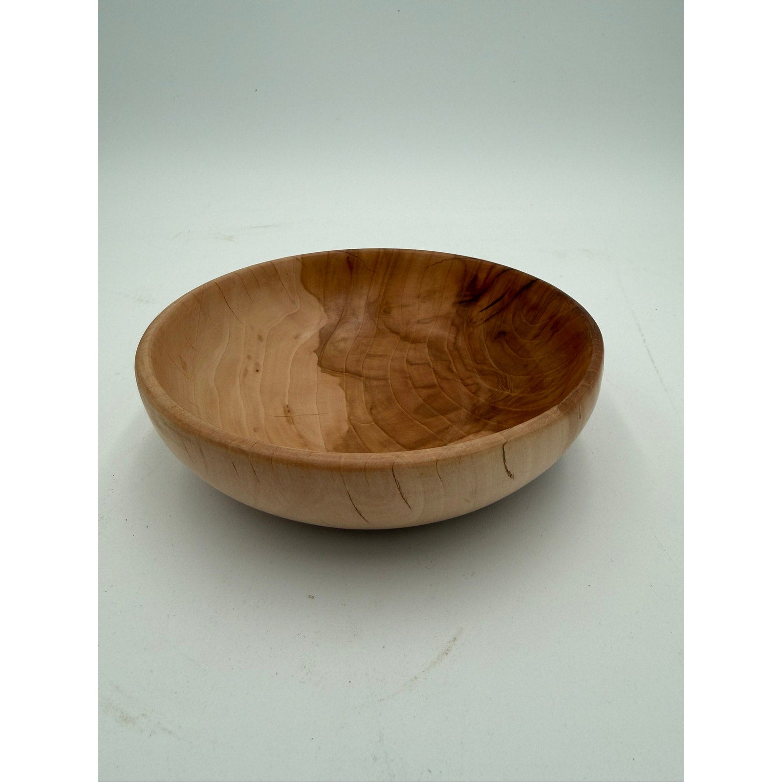 Hand Turned Apple Wood Bowl 5.5 x 1.5 Inches, food safe finish, handmade woodturning, decorative or functional, small serving dish