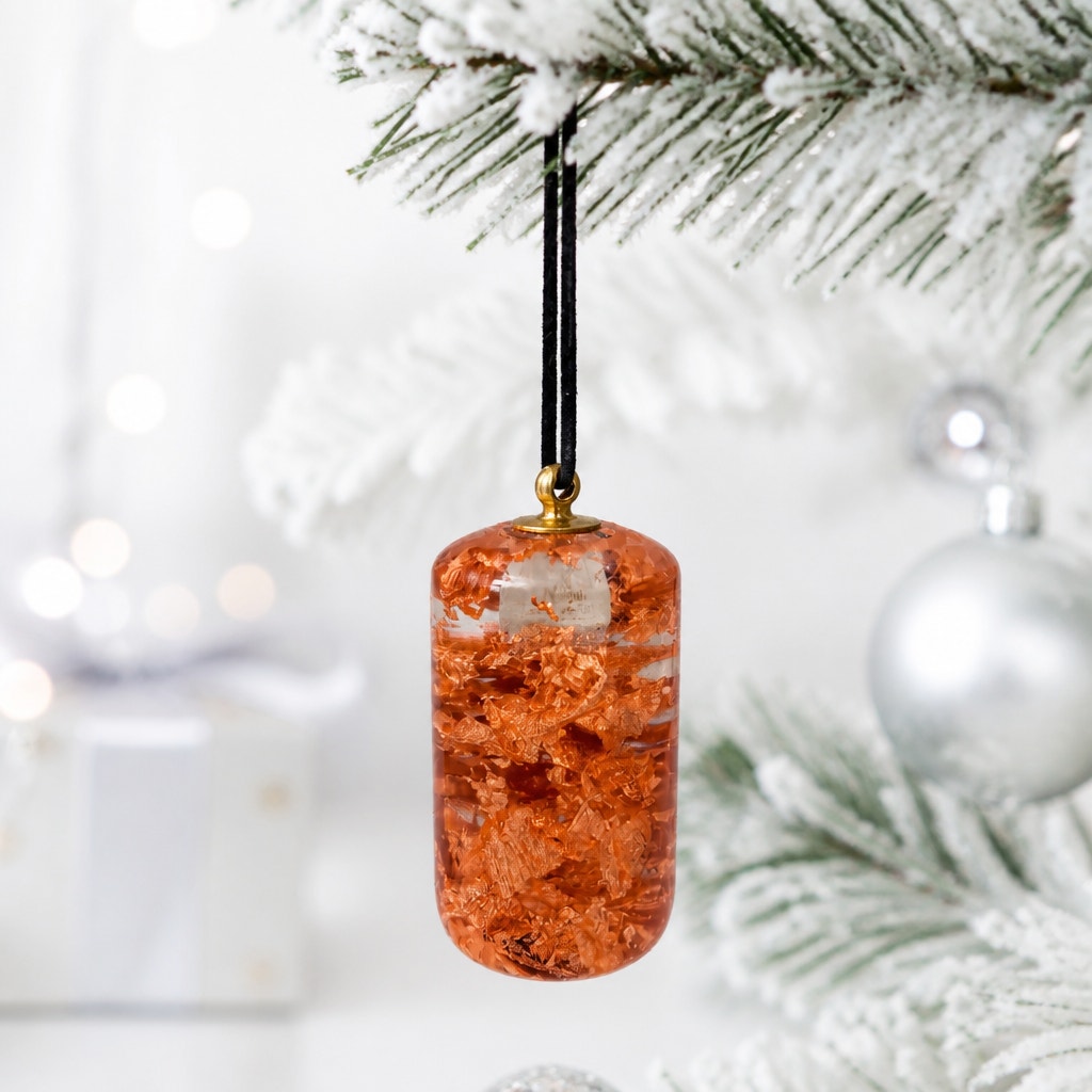 Hand Turned Christmas Tree Ornament, Hand Crafted Holiday Decor, SKU 1442 to 1451