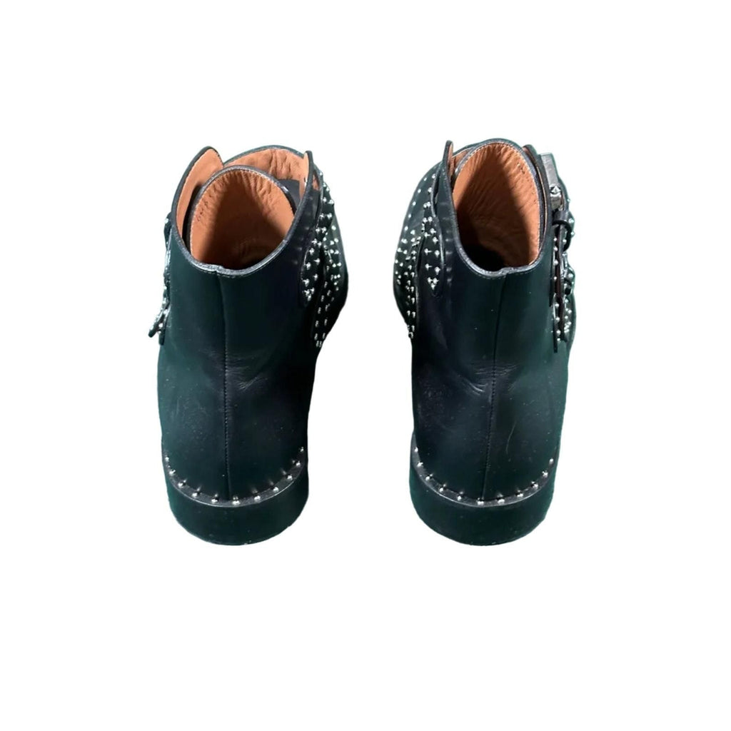 Givenchy Studded Black Leather Boots - Size 41 - VGUC - Givenchy