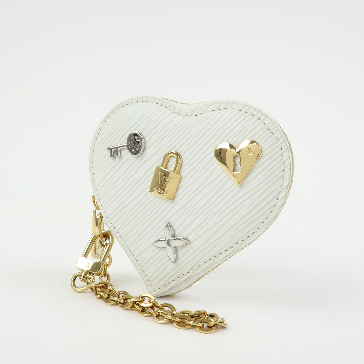 6543 Louis Vuitton Epi Love Lock Porte Monnaie Coeur Coin Case