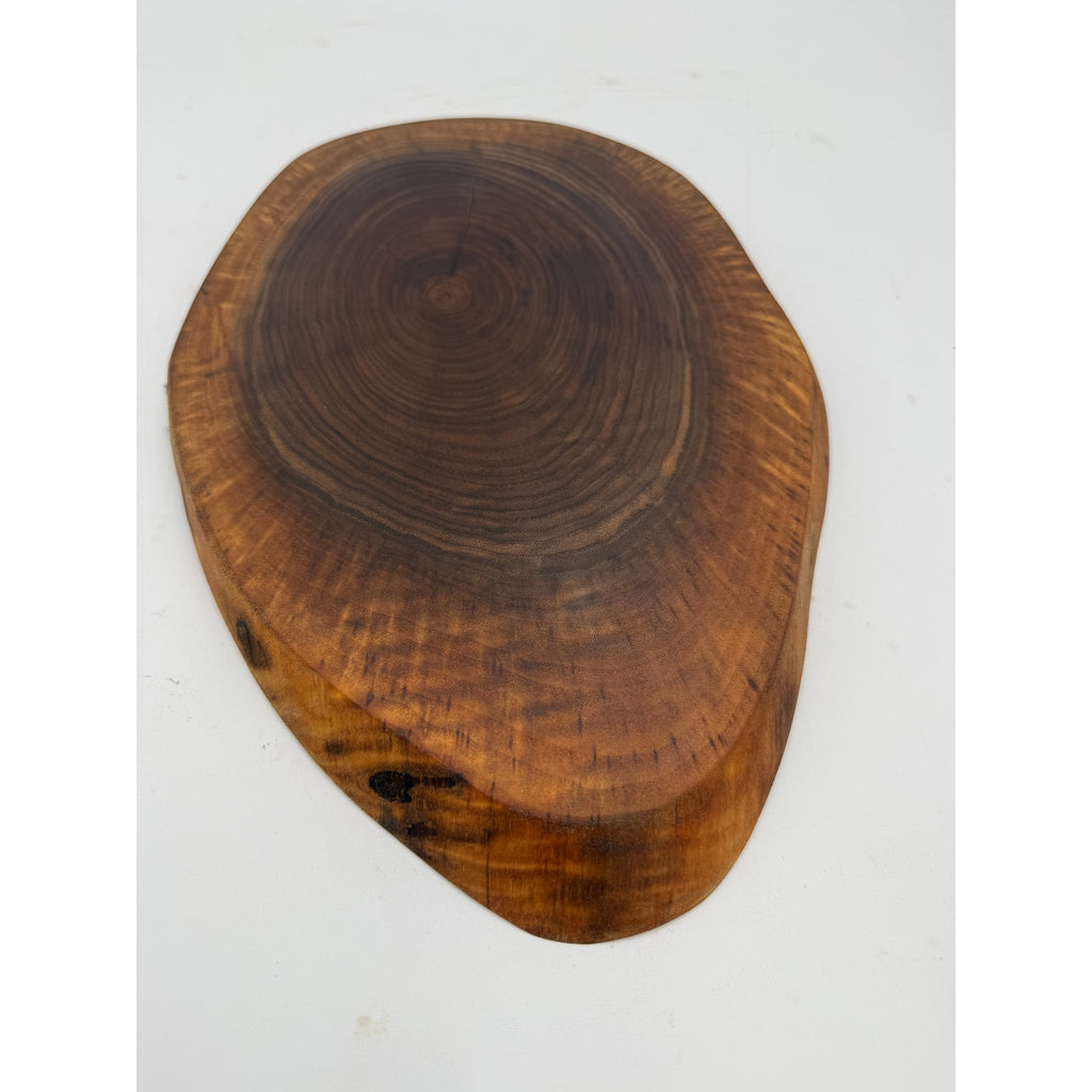 Handcrafted Walnut Live Edge Charcuterie Board, end grain, 14.5 x 9.25 x 1 in, serving platter, cheese board, rustic kitchen decor