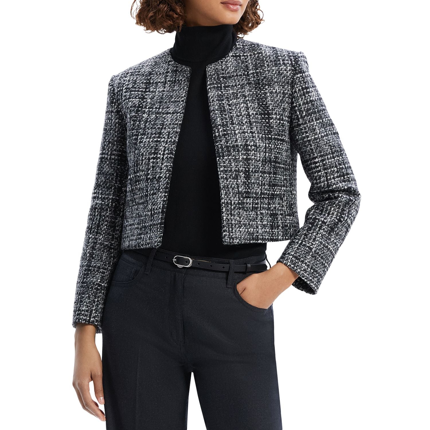 5768 - Theory Clean Pocket Jacket Melange - Size 12 - NWT