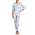 Aqua Sweet & Sassy PJ Set - Women's Sleepwear - L / Blue / Polyester/Rayon/Spandex