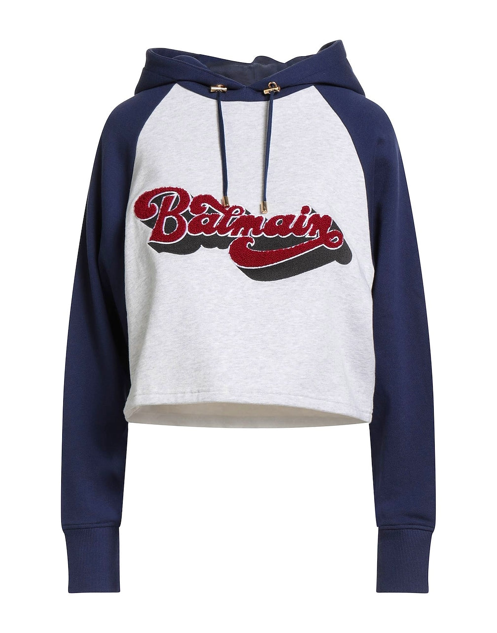 Balmain Cropped Hoodie Sweatshirt - NWT - Large