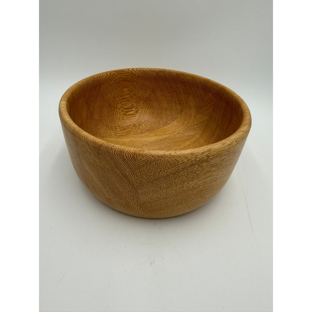 Lati Hardwood Hand Turned Bowl, Handmade Wood Bowl, Unique Wooden Bowl, Functional Kitchenware, Home Decor Bowl