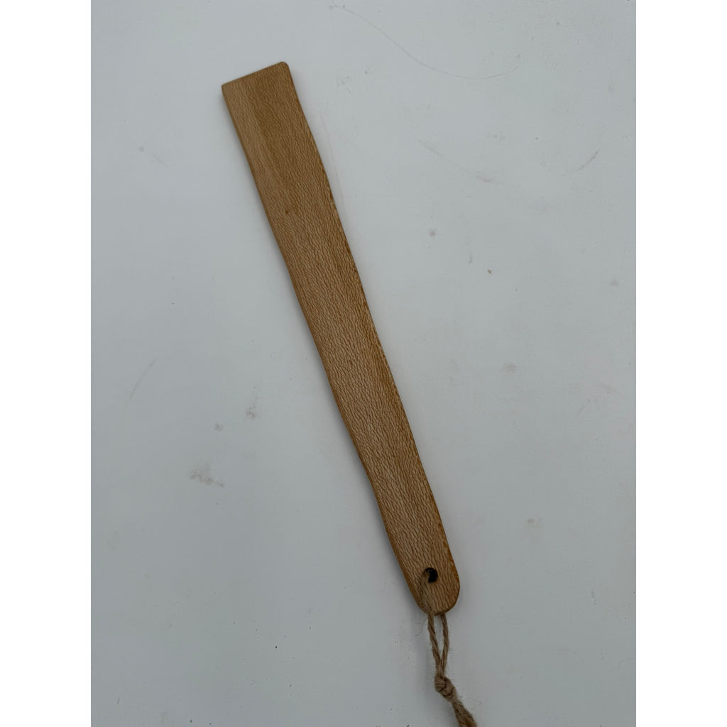 Handmade Wooden Saute Spatula for Skillets, walnut maple and sycamore, 10–12 inch, food safe finish, flat scraper