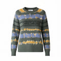 Christian Dior Tie-Dye Logo Sweater Green Blue FR40 / US8 Excellent