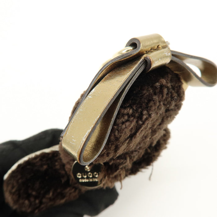 6337 - Gucci GG Supreme Canvas Gucciori Poodle Bag Charm - GG Supreme Canvas Gucciorl Poodle Bag Charm / Brown / Excellent