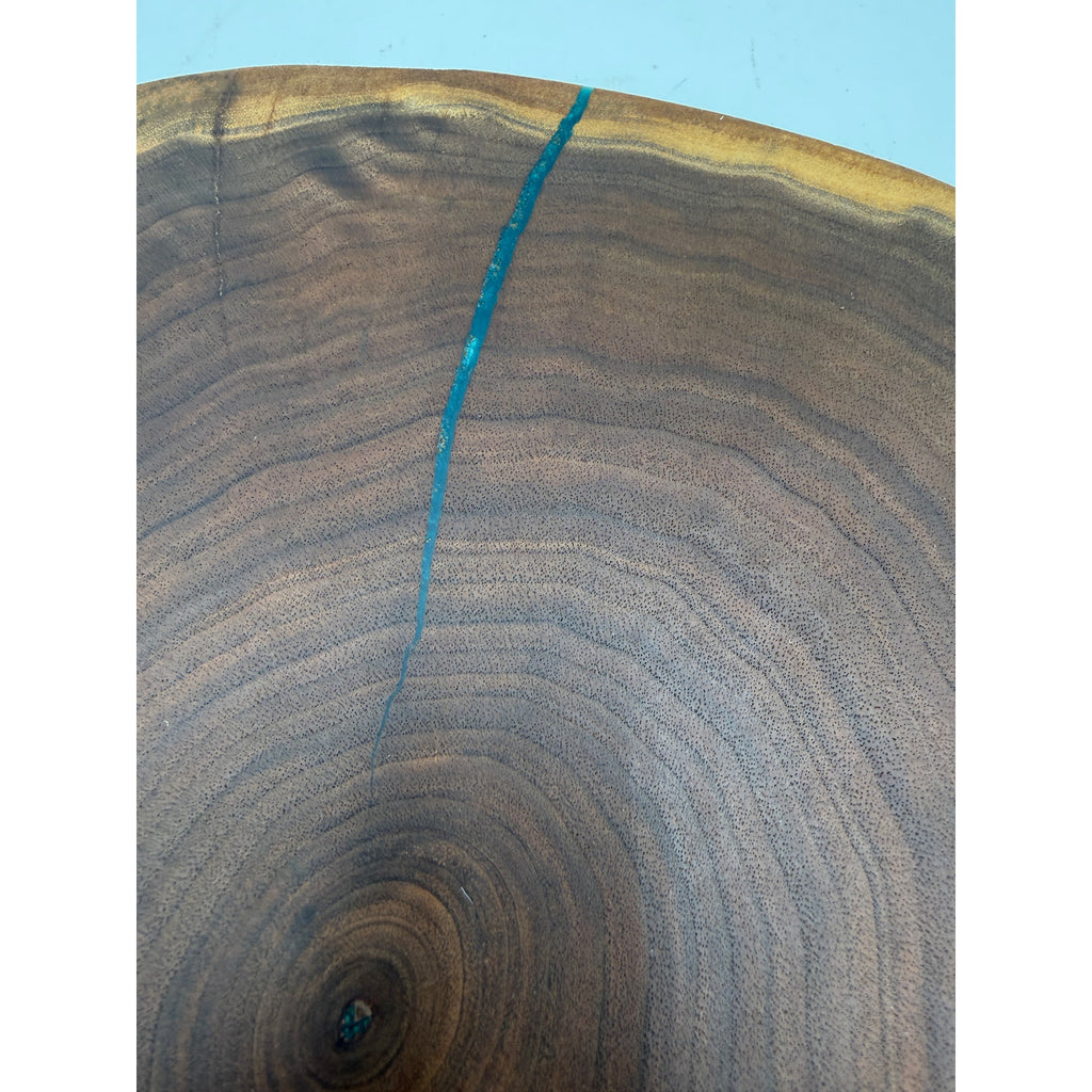 Live Edge Walnut Charcuterie Board Platter, end grain, 13.75 x 11.25 x 1 in, handcrafted, food safe finish