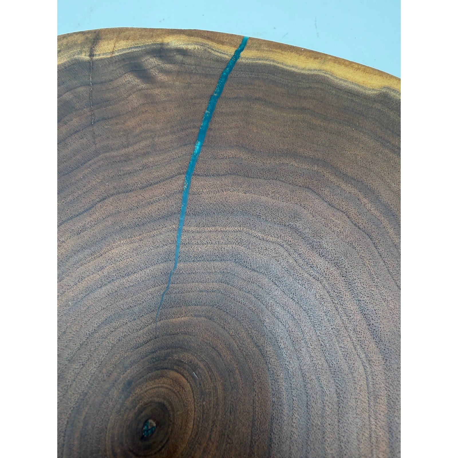 Live Edge Walnut Charcuterie Board Platter, end grain, 13.75 x 11.25 x 1 in, handcrafted, food safe finish