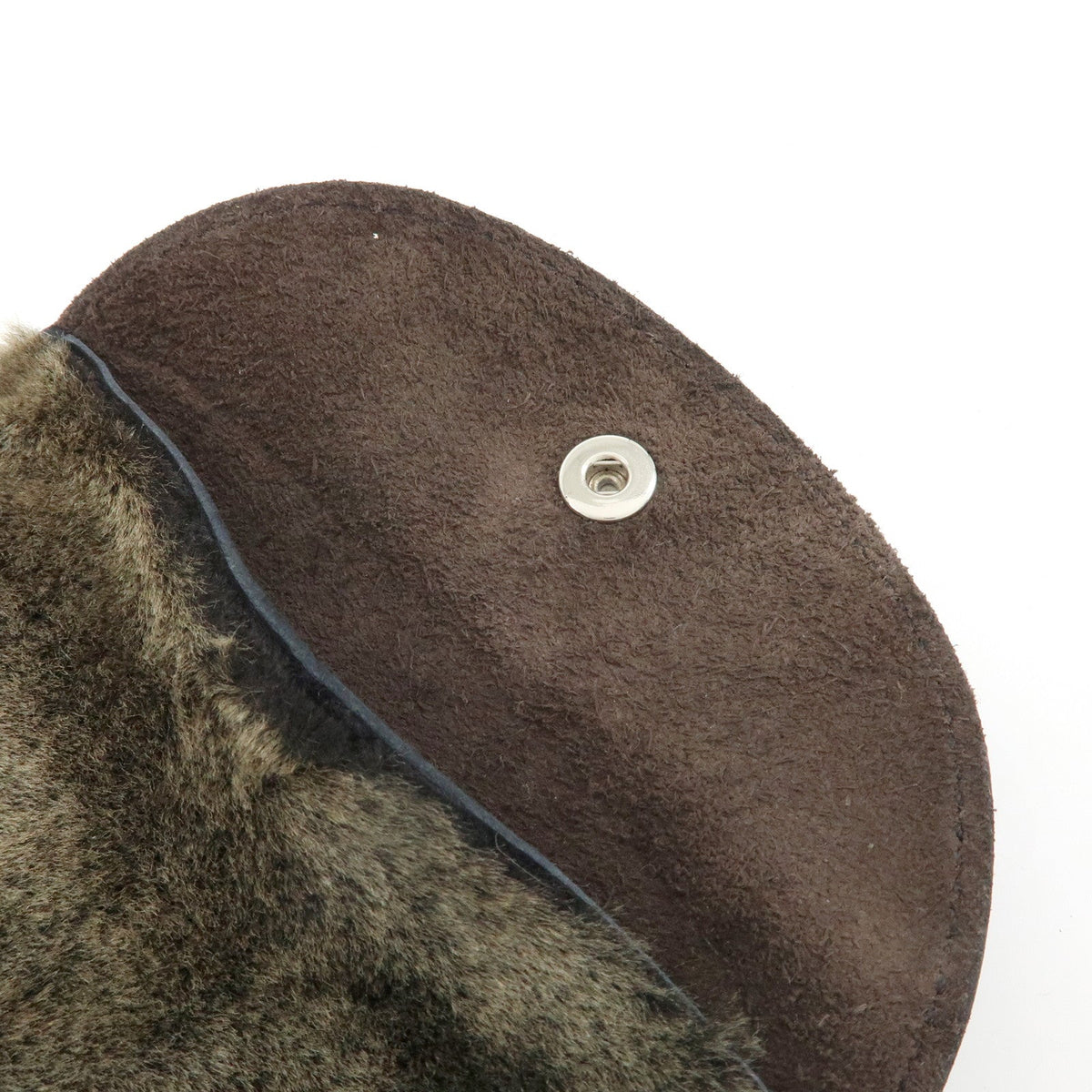 6170 - Hermes Leather & Fur Shoe Polishing Glove Buffing Mitt