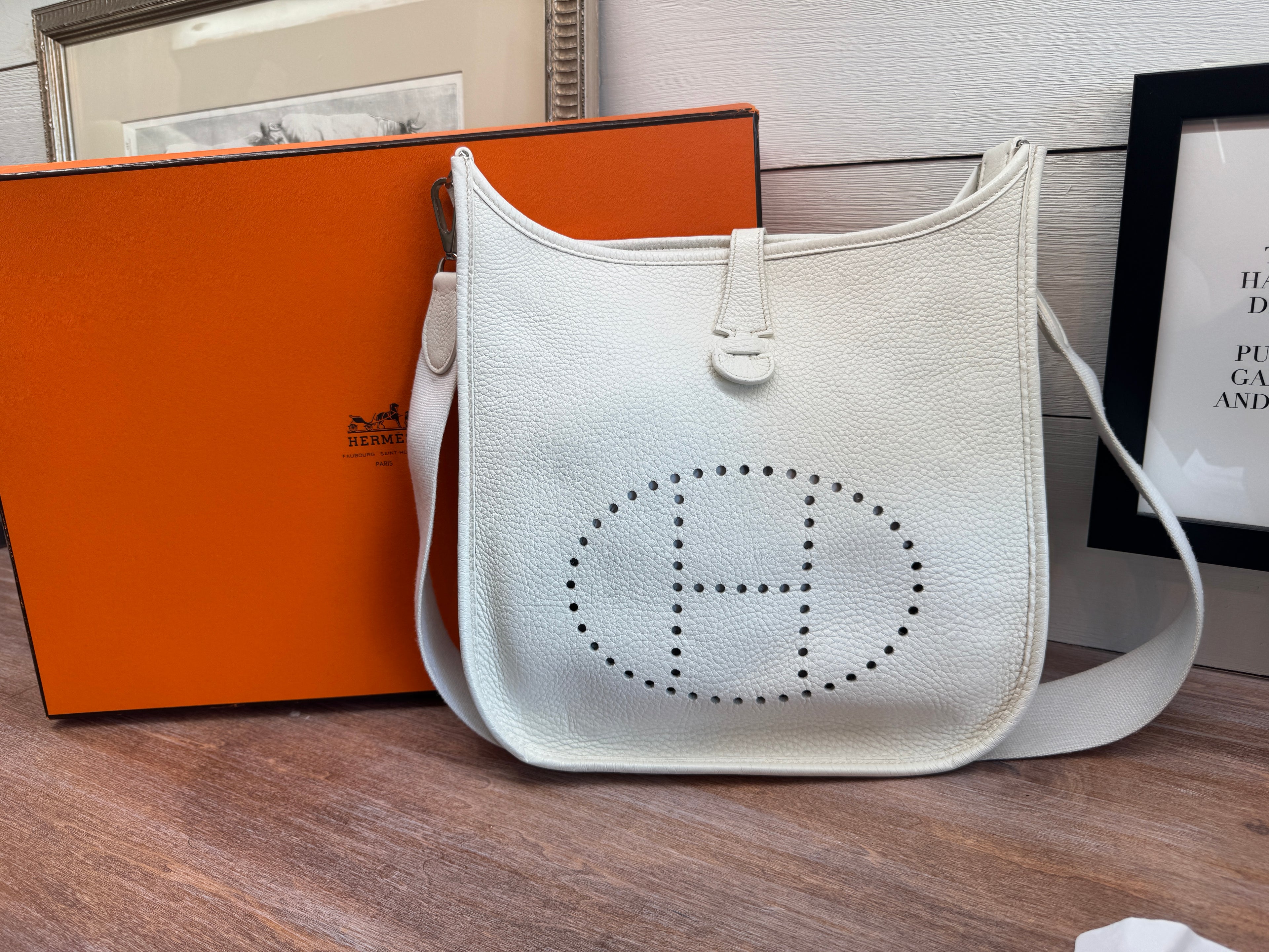 Hermès Evelyne PM 29 - Craie