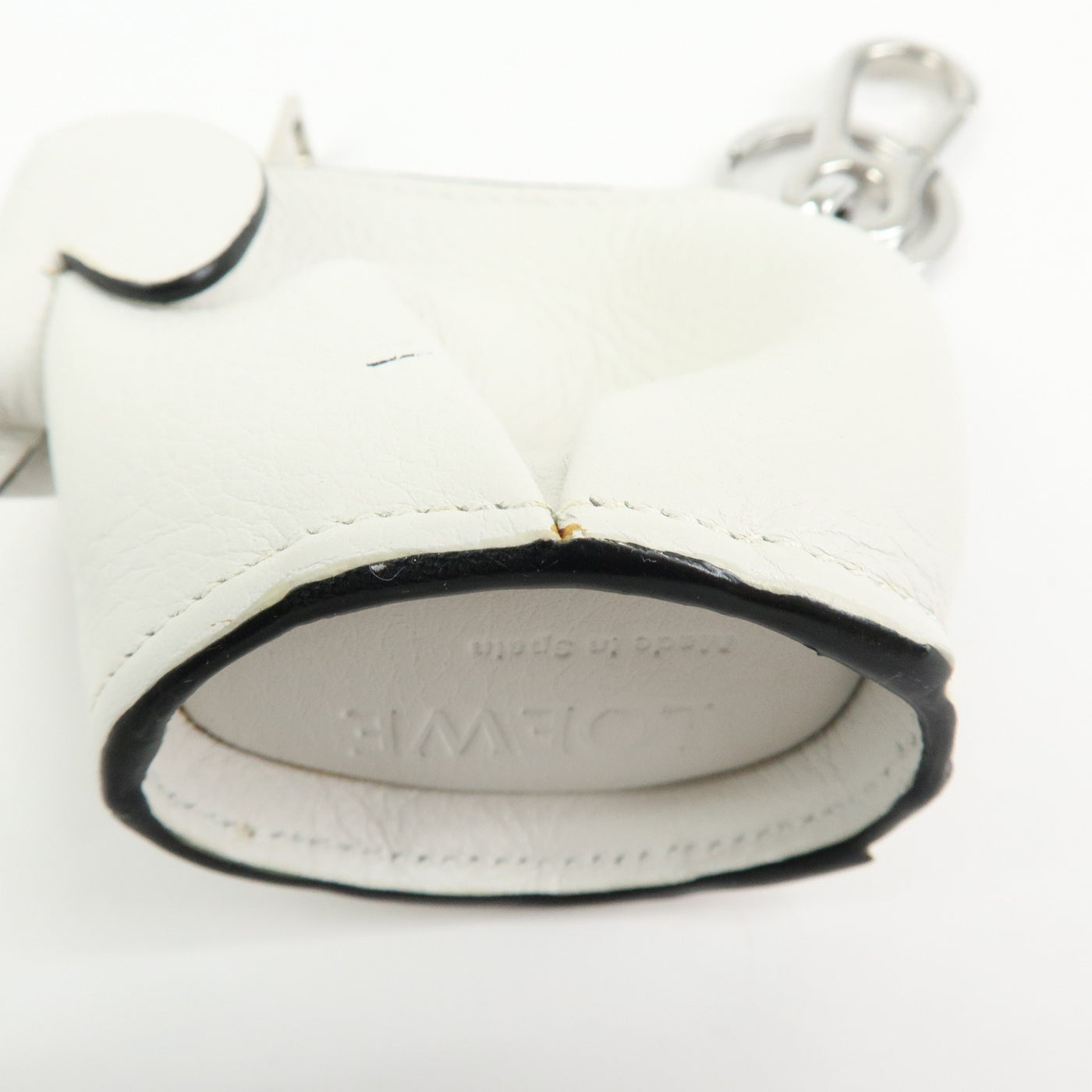 6690 - Loewe Calf Leather Elephant Coin Purse White