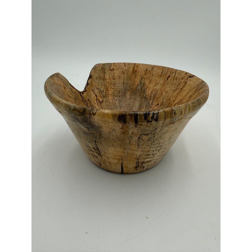 Natural Edge Spaulted Maple Bowl