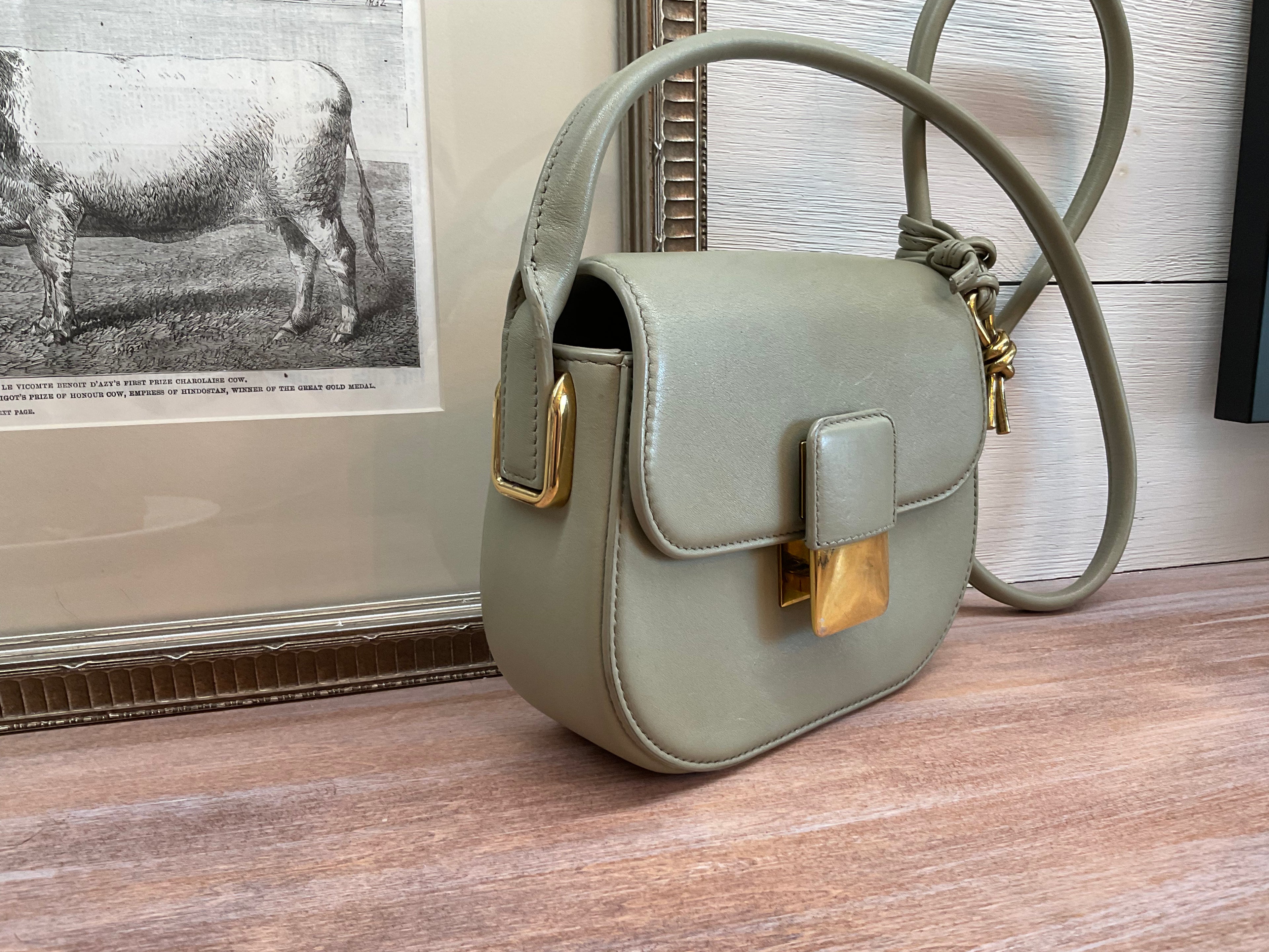 Bottega Veneta Mini Desiree Crossbody Bag - Travertine